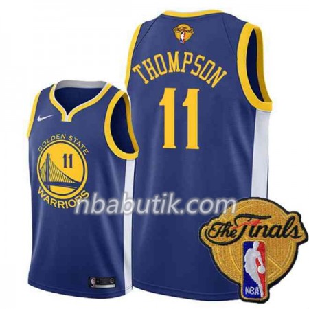 NBA Mænd Trøje Golden State Warriors Klay Thompson 11 2018 NBA Finals Nike Blå Swingman